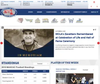 Mascac.com(Massachusetts State Collegiate Athletic Conference) Screenshot