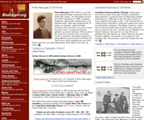 Mascagni.org(Mascagni) Screenshot