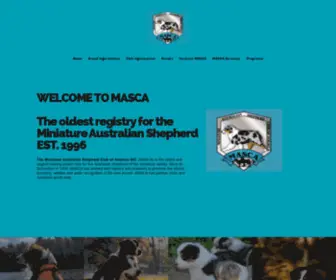 Mascaonline.com(Miniature Australian Shepherd Club of America) Screenshot