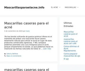 Mascarillasparaelacne.info(Mascarillas) Screenshot