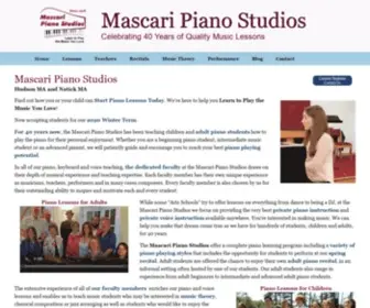 Mascaripianostudios.com(Mascari Piano Studios Piano Lessons) Screenshot