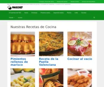 Maschef.com(Nuestras Recetas de Cocina) Screenshot