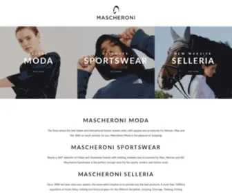 Mascheronistore.com(Mascheroni Store Online) Screenshot