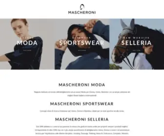 Mascheronistore.it(Mascheroni Store Online) Screenshot
