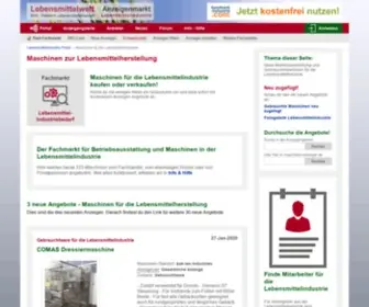Maschinen-Anzeiger.de(Lebensmitteltechnik Fachmarkt) Screenshot