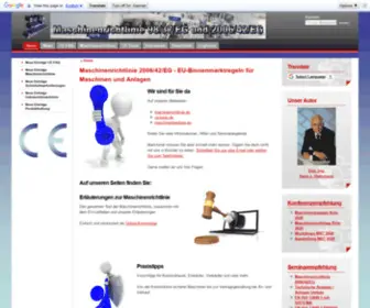 Maschinenrichtlinie.de(Neue Maschinenrichtlinie 2006/42/EG) Screenshot