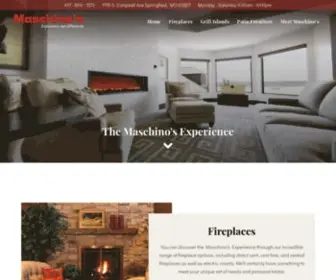 Maschinos.com(Discover the Maschino’s incredible range of fireplace options) Screenshot