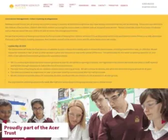 Maschool.org.uk(Matthew Arnold School) Screenshot