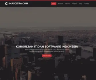 Mascitra.com(Konsultan IT dan Software Indonesia (Jasa pembuatan software aplikasi komputer)) Screenshot