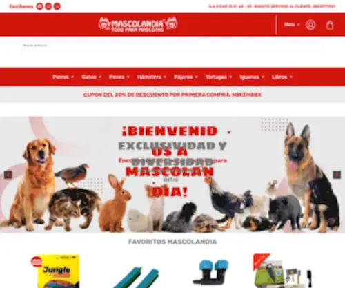 Mascolandia.com.co(Tienda Virtual) Screenshot