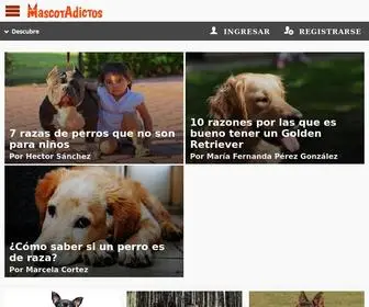 Mascotadictos.com(Comunidad con consejos y datos sobre Mascotas) Screenshot