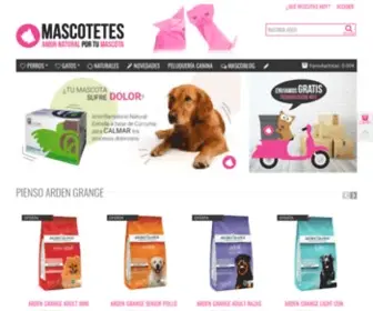 Mascotetes.com(Tienda online de alimentación y accesorios para perros y gatos) Screenshot