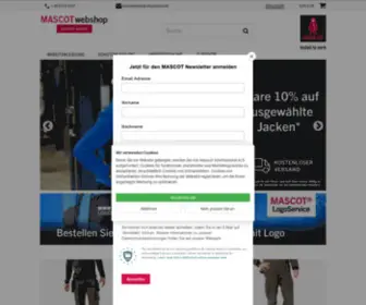 Mascotwebshop.de(MASCOT® Arbeitskleidung) Screenshot