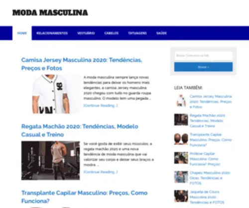 Masculinamoda.com.br(Masculina Moda) Screenshot