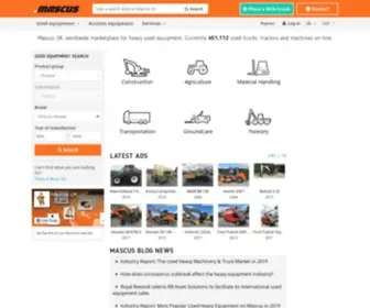 Mascus.co.uk(Online Equipment and Machinery Marketplace) Screenshot