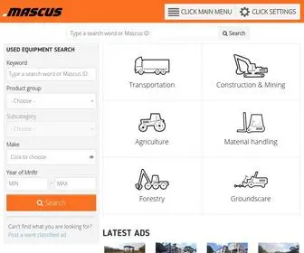 Mascus.co.za(Used construction Equipment & Machinery /second hand farm equipment) Screenshot