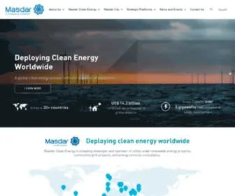 Masdar.ae(Masdar Clean Energy) Screenshot