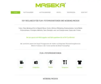 Maseka.de(Fotoproduktion) Screenshot