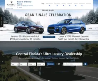 Maseraticf.com(Maserati of Central Florida) Screenshot