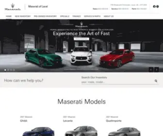 Maseratilaval.com(Maserati of Laval) Screenshot