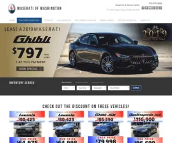 Maseratiofwashington.com Screenshot