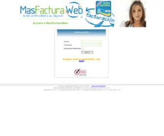 Masfacturaweb.com.mx(Acceso al Sistema) Screenshot