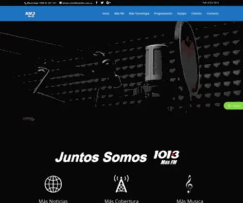 Masfm.com.uy(Radio Mas FM) Screenshot