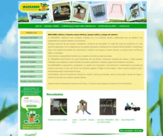 Masgames.es(Fabricantes y distribuidores de juegos y juguetes activos) Screenshot