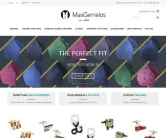 Masgemelos.net(Gemelos para Camisa y Complementos Personalizados) Screenshot