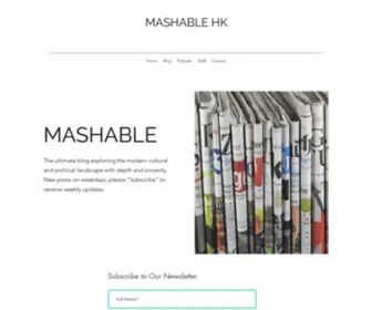 Mashablehk.com(Mashable is a website for Blog) Screenshot