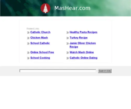 Mashear.com(The Leading Mas Hear Site on the Net) Screenshot
