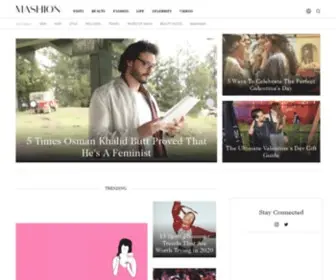 Mashion.pk(Homepage) Screenshot