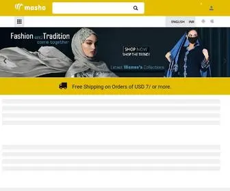 Masho.com(Modest Islamic Clothing Online) Screenshot