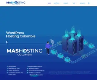 Mashosting.co(Colombia Hosting) Screenshot