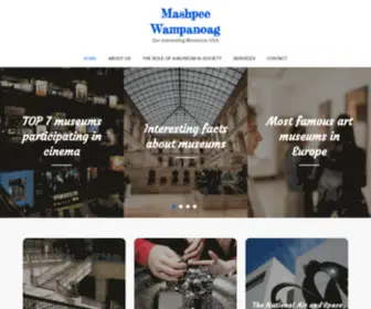 Mashpeewampanoagtribe.com(The land of freedom and equality) Screenshot