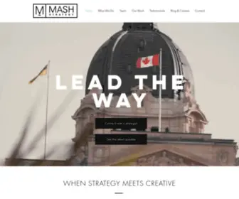 Mashstrategy.ca(Marketing and Public Relations) Screenshot
