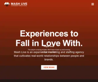 Mashstudionyc.com(Mash Live) Screenshot