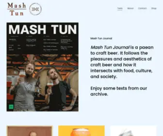 Mashtunjournal.org(Mash Tun Journal) Screenshot