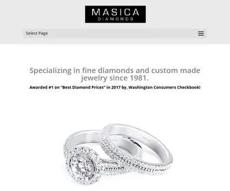 Masicadiamonds.com(Jewelry Store & Custom Wedding Rings) Screenshot