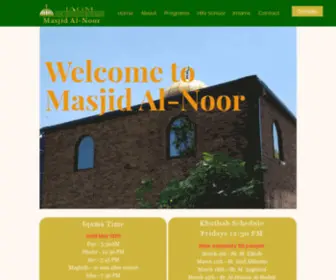 Masjid-Alnoor.org(Masjid Al) Screenshot