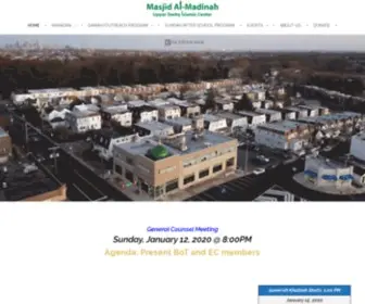 Masjidalmadinah.org(Islamic Center in Upper Darby) Screenshot