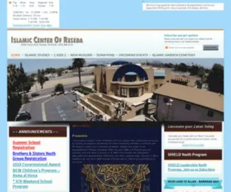 Masjidreseda.com(Islamic Center of Reseda) Screenshot