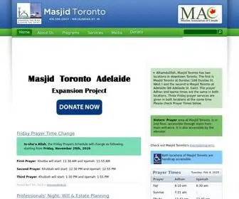 Masjidtoronto.com(Masjid Toronto) Screenshot