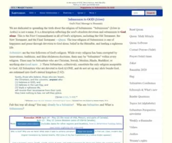 Masjidtucson.org(Introduction to Submission to God alone (Islam)) Screenshot