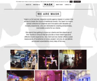 Mask.co.uk(Mask is a London based bespoke events agency. Our team) Screenshot