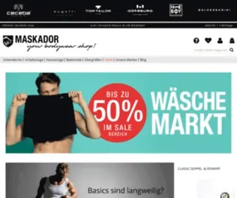 Maskador.com(Herren Unterwäsche) Screenshot