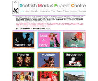 Maskandpuppet.co.uk(The Scottish Mask & Puppet Centre) Screenshot