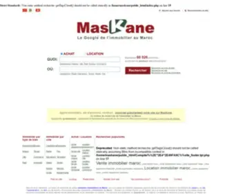 Maskane.com(Immobilier Maroc) Screenshot