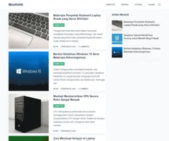 Masketik.info(Seputar Tutorial dan Informasi) Screenshot
