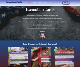 Maskexemption.cards(Carpet Braggers Website) Screenshot